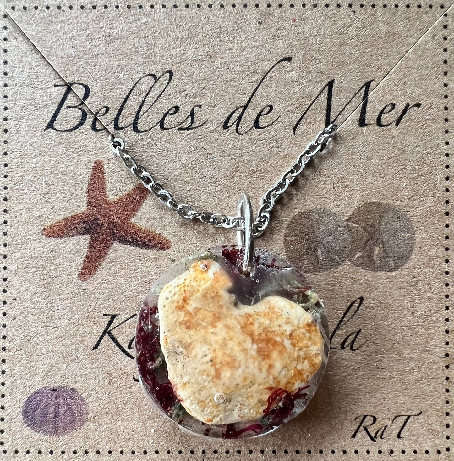 Pendentif coeur de roche