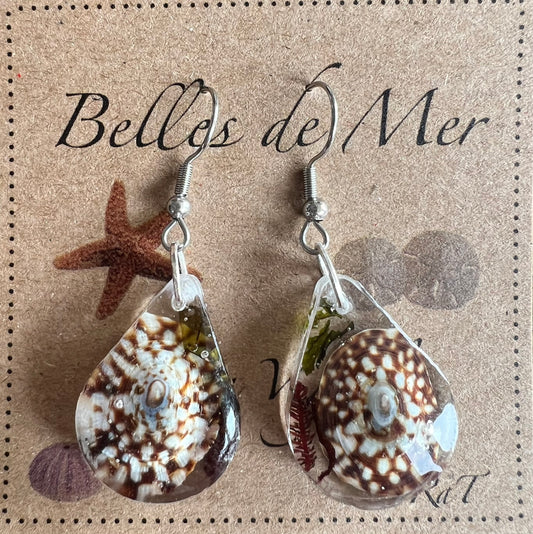 Boucles d’oreilles larmes patelles du volcan