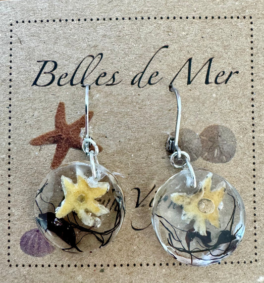 Boucles d'oreilles os de poisson