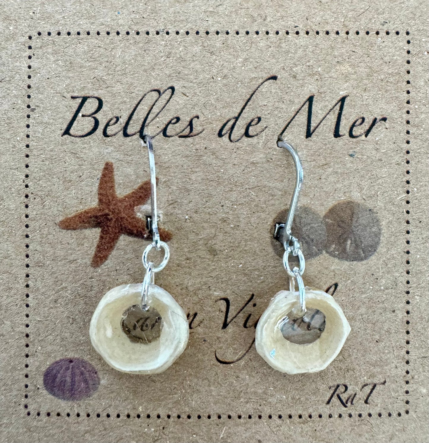 Boucles d'oreilles os de poisson