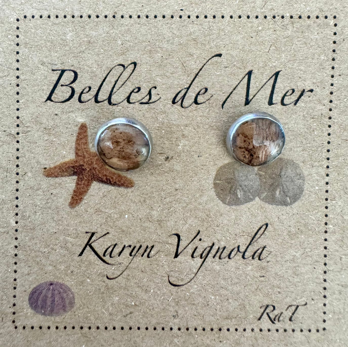 Boucles d'oreilles écorce de bouleau