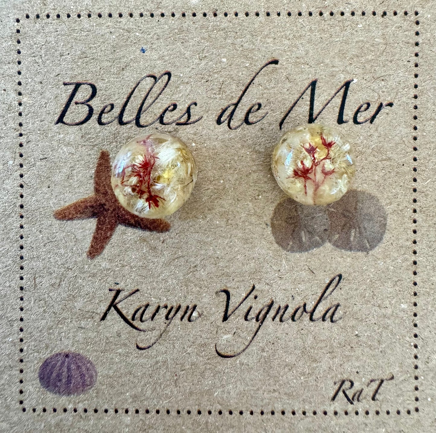 Boucles d'oreilles verge d'or et petite oseille