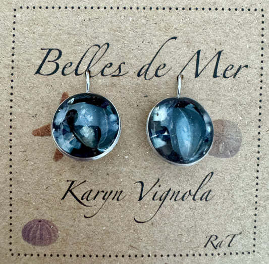 Boucles d'oreilles coquillages de moules