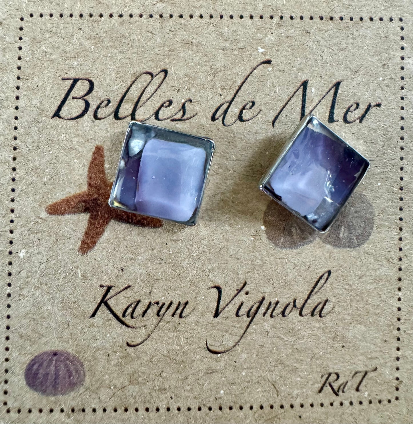 Boucles d'oreilles couteau de mer