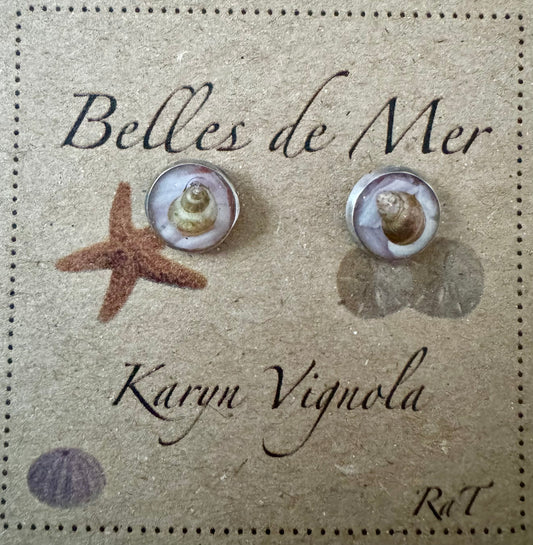 Boucles d'oreilles escargots et couteau de mer