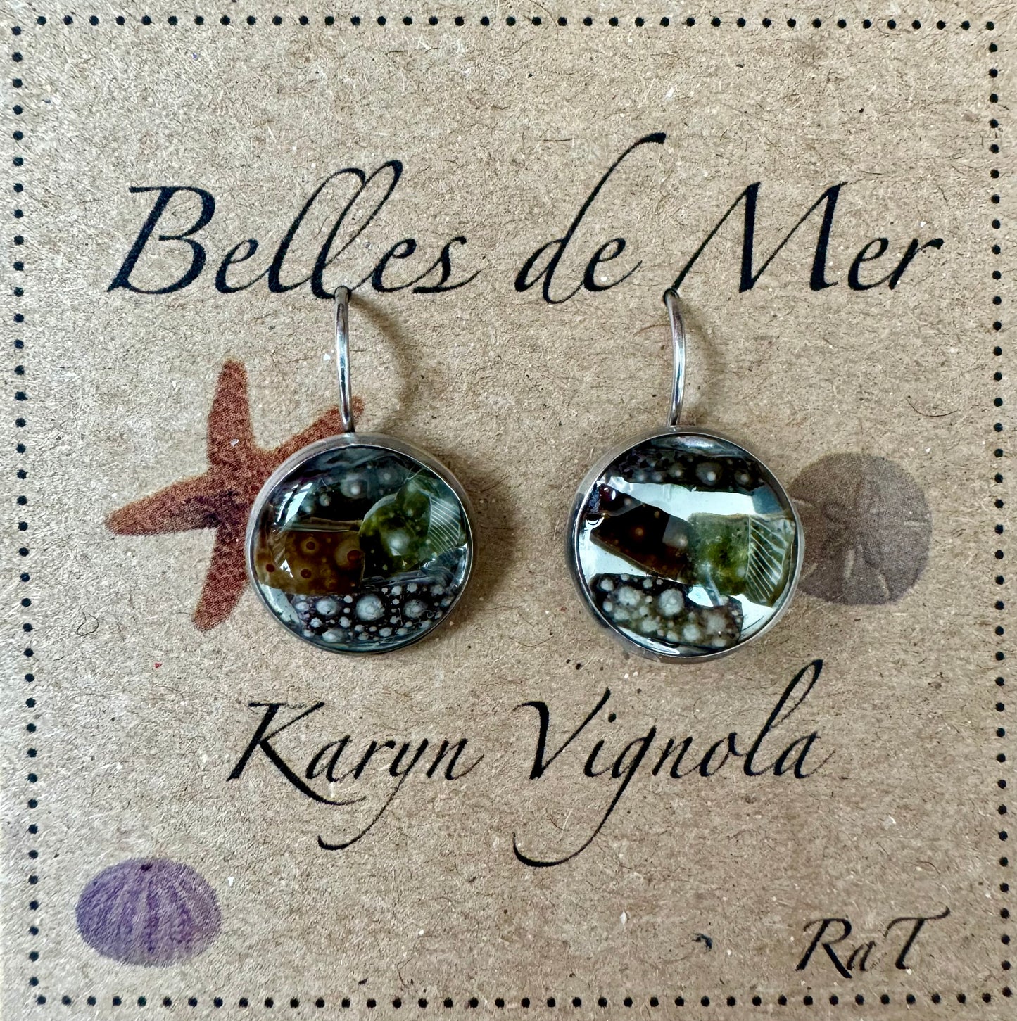 Boucles d'oreilles oursin