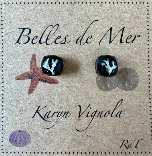 Boucles d'oreilles lichen