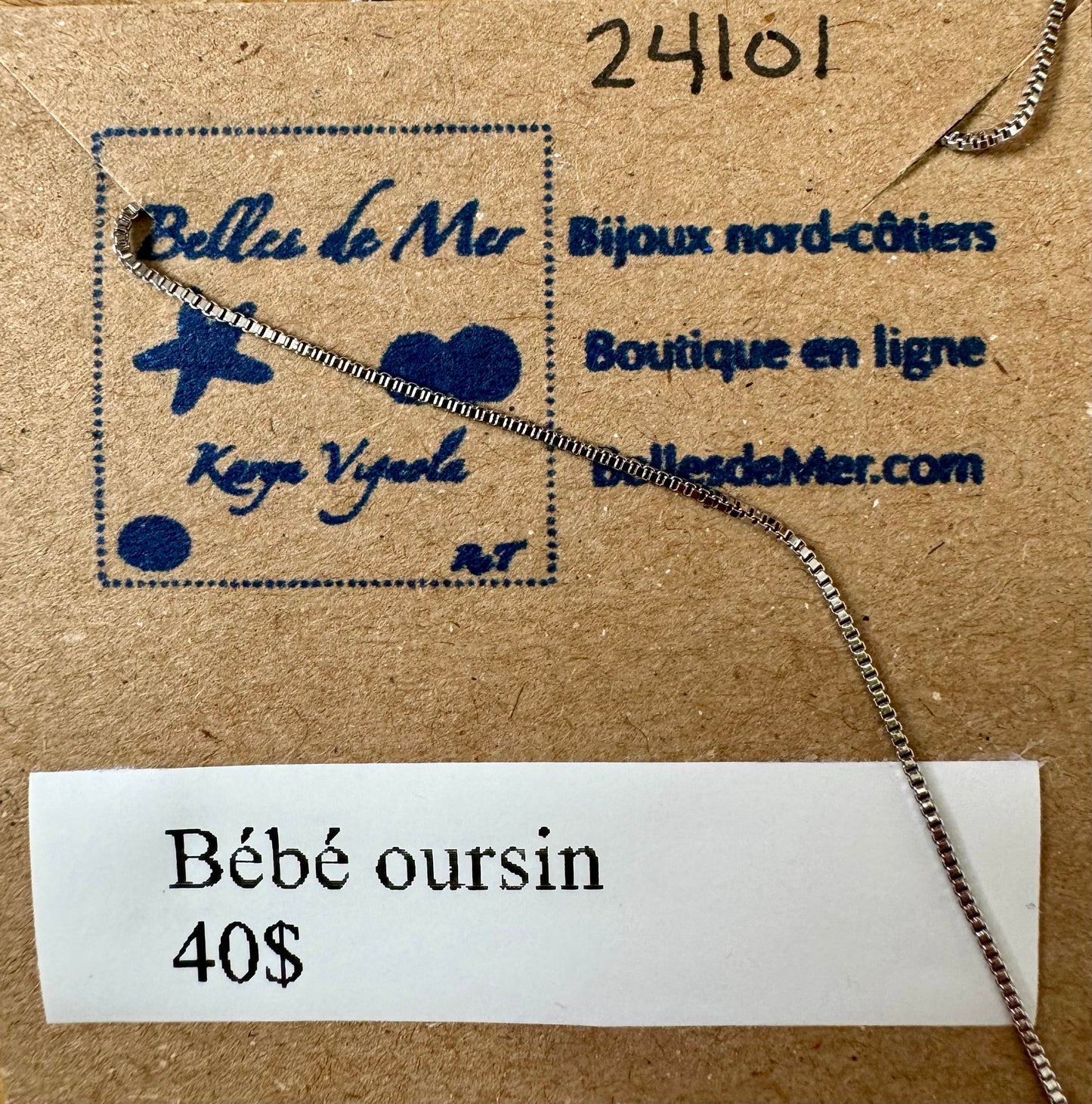 Pendentif bébé oursin