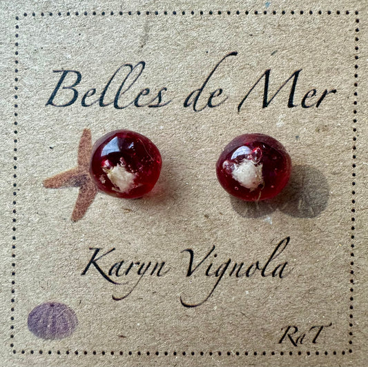 Boucles d'oreilles larmes de sirène et fleurs de bébé