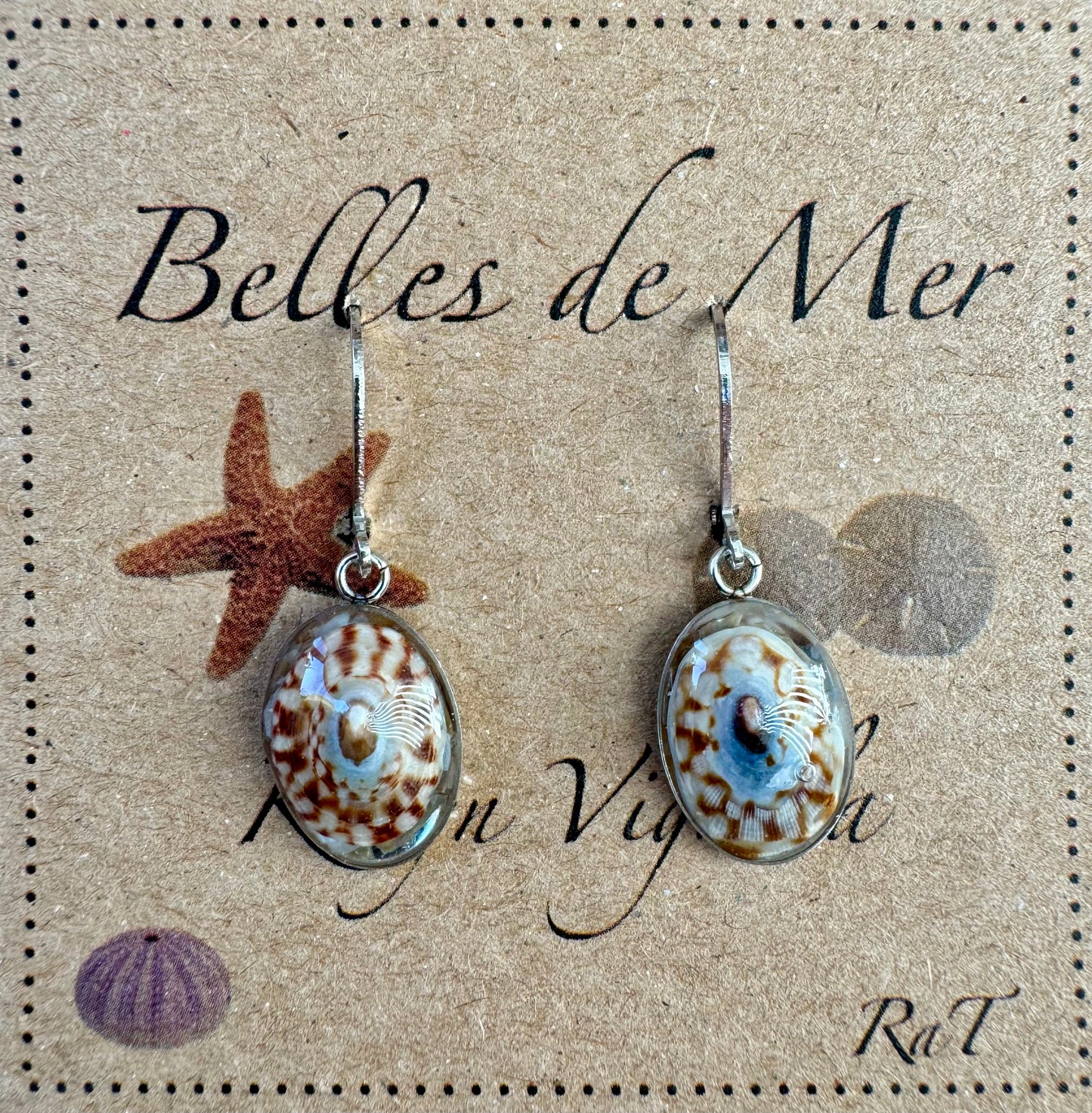 Boucles d'oreilles patelles du volcan