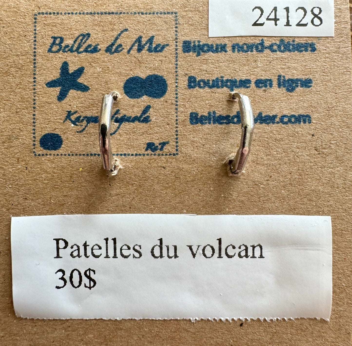 Boucles d'oreilles patelles du volcan