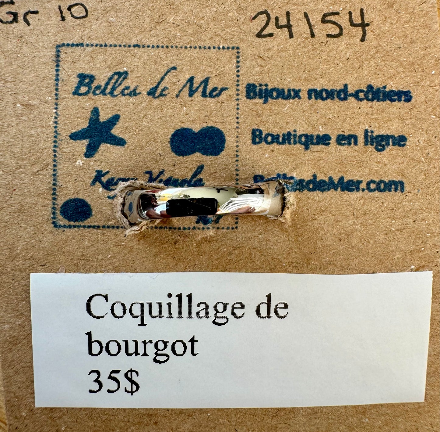 Bague coquillage de bourgot