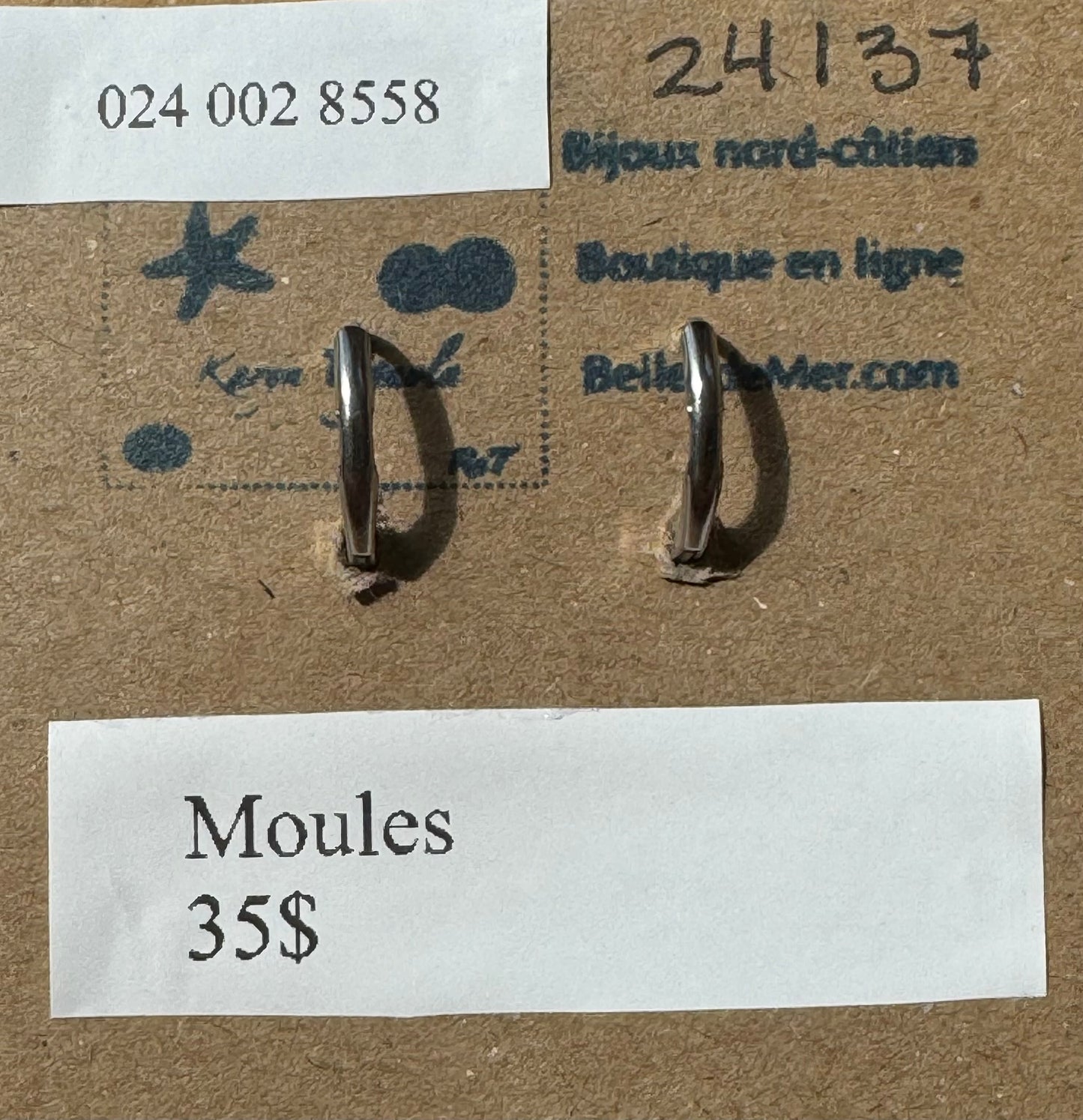 Boucles d'oreilles moules