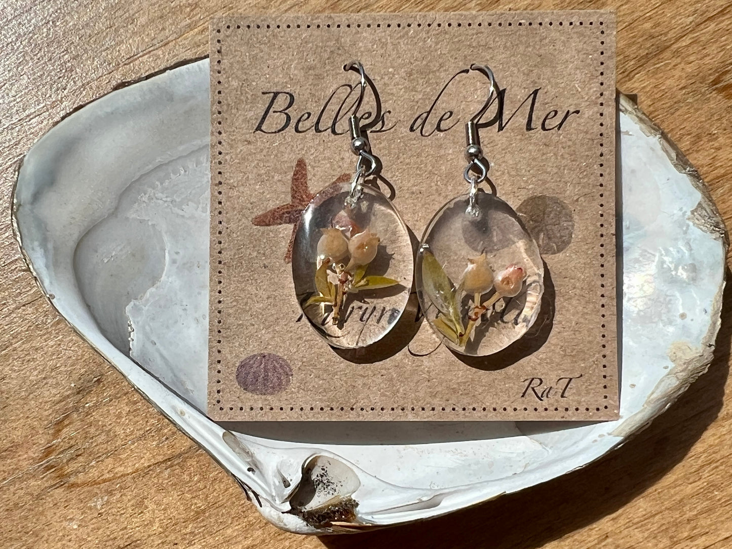 Boucles d’oreilles bleuets sauvages