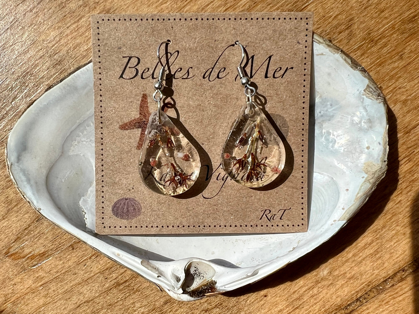 Boucles d’oreilles jonc de la Baltique