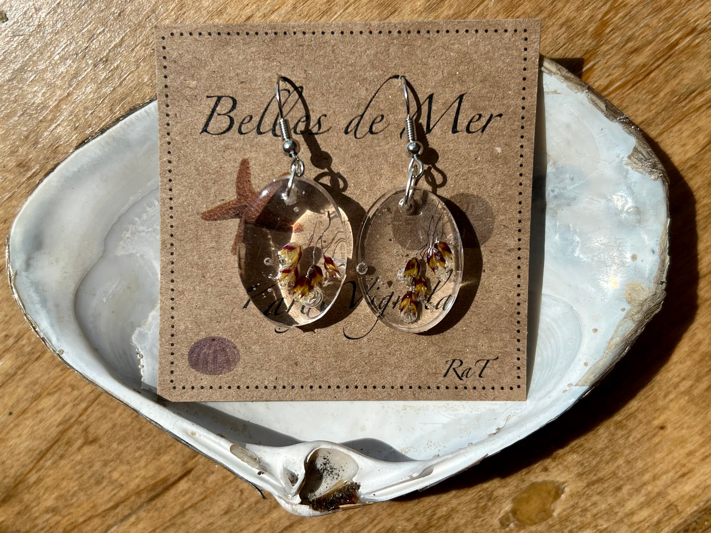 Boucles d’oreilles herbes des dunes