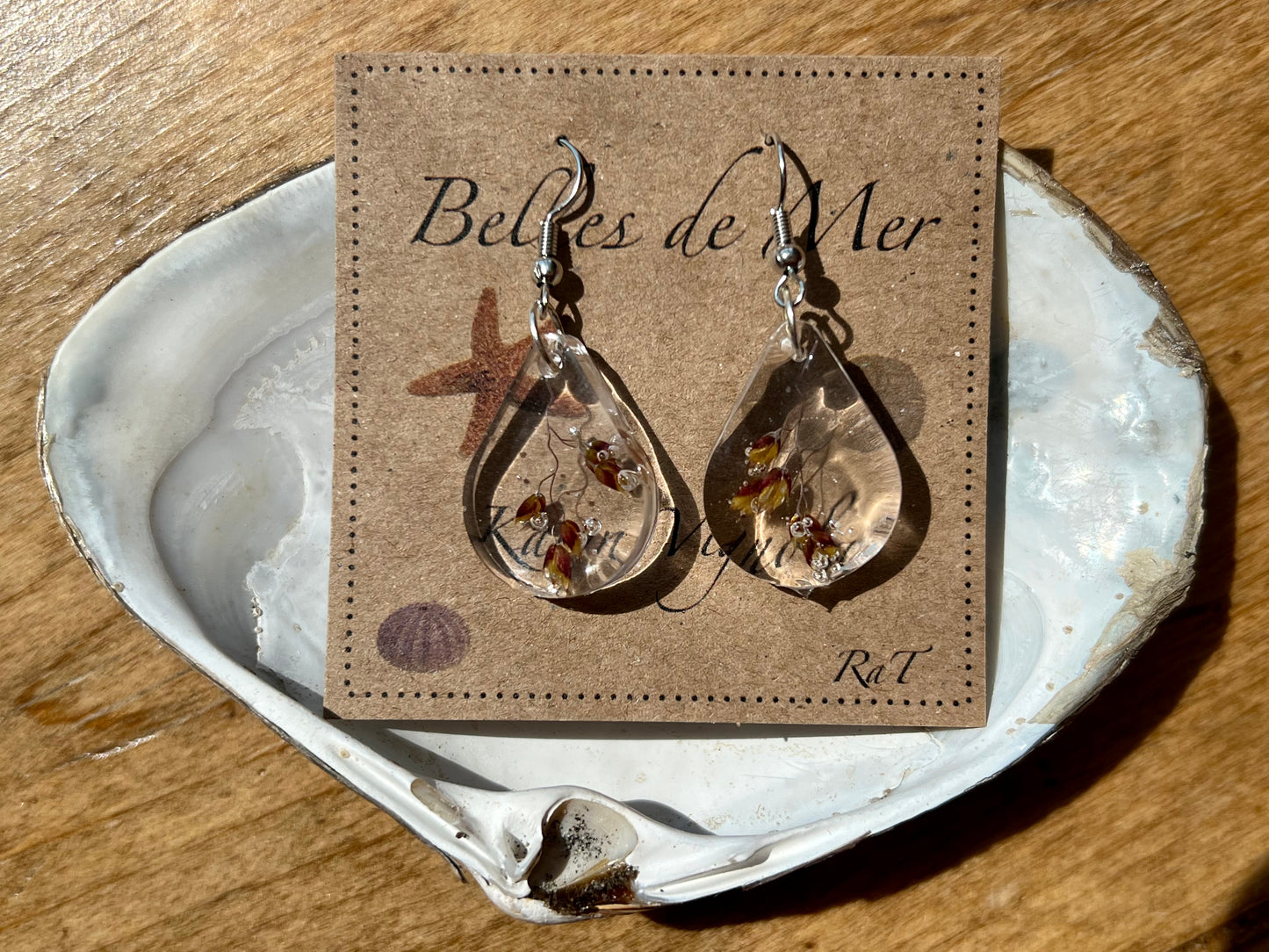 Boucles d’oreilles foin des dunes