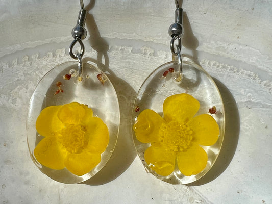 Boucles d’oreilles boutons d'or 2